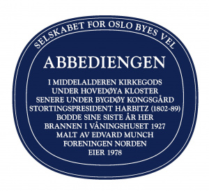 Abbediengen blått skilt.jpg