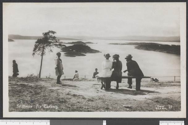 Utsikt utover fjorden fra Ekeberg.