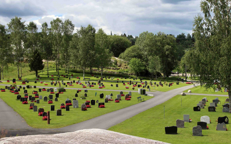 Fil:Klemetsrud gravlund med muslimfelt.jpg